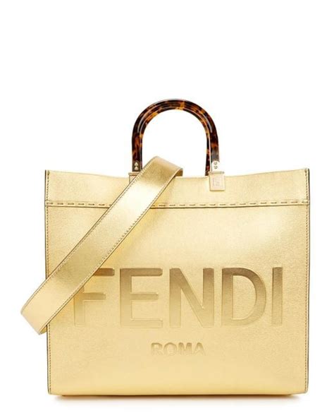 fendi gold tote|fendi tote vintage.